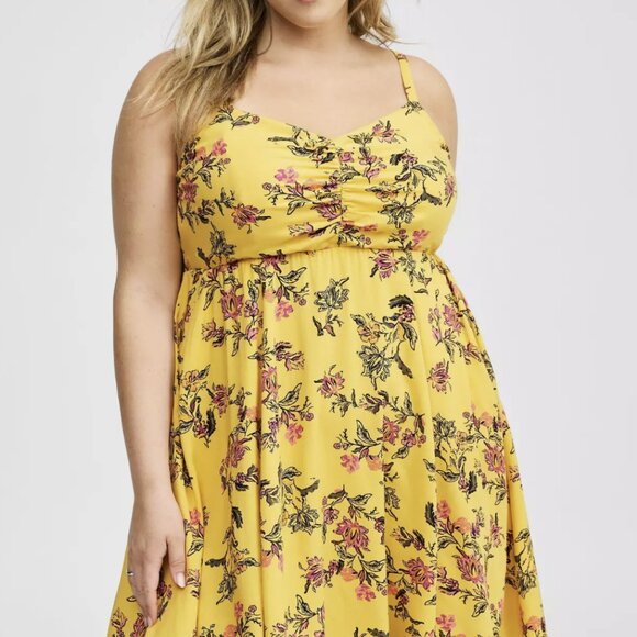 Torrid Plus Size Challis Skater Mini Dress, 2X - Picture 12 of 12